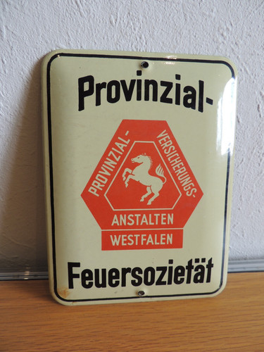 Altes emailleschild der - emailleschild,