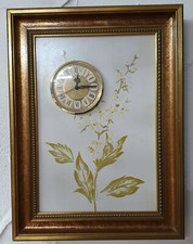 Bilderuhr Wanduhr Rahmenuhr Keramikkachel mit Uhreinsatz Eigenbau ??? 36 x27 cm