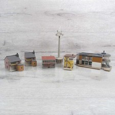 HERPA, VOLLMER - Spur N - 5 tlg Gebäude-Konvolut - Bahnhof, Häuser etc - #BA9300