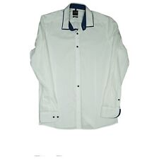 OLYMP 5 five Herren Langarm body fit Hemd stretch doppelkragen 40 / 15 3/4 weiß