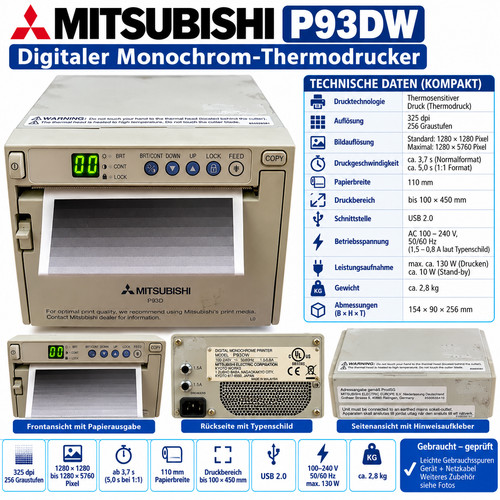 Mitsubishi p93dw thermodrucker - mitsubishi,