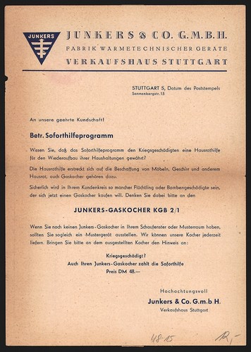 Klapp stuttgart junkers - klapp-ak, &