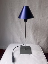 Santa & Cole Gira Tischleuchte Lampe. Massana Tremoleda Ferrer Schirm: Blau