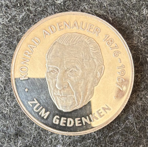 Konrad adenauer gedenkmedaille - konrad,