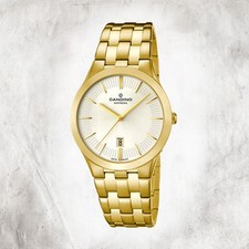 Candino Classic Edelstahl Herren Uhr C4541/1 Armbanduhr Analog Gelbgold UC4541/1