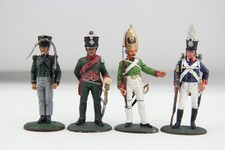 4x Stück Del Prado Figuren Krieg Soldaten Grenadier Soldat Prussian Subaltern