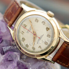 🎀*Cartier 40er Jahre*Stahl/Vergoldet*Handaufzug*Cartier Lederband &Faltschließe