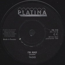 TAGES: So Many Girls / I'm Mad (´66 / scarce orig. Swedish Psych/Beat 7")