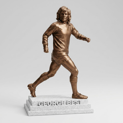 George best statue bronze - statue,