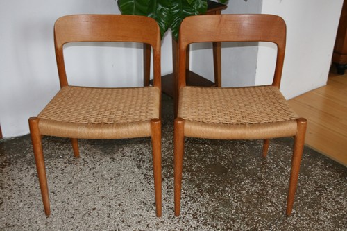 2er set teak stühle modell - set,