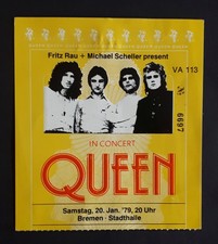 Queen, Ticket 20.01.1979, Stadthalle Bremen, Poster + DoLP "Live Killers"