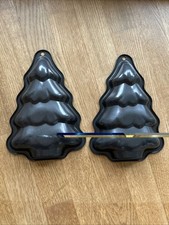 2 Tannenbaum Backformen Weihnachtsbackform Weihnachtskuchenform 2er-Set