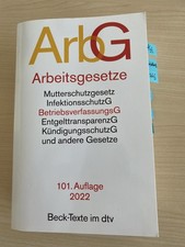 Arbeitsgesetze | Beck-Texte im dtv | ArbG BetrVG MuSchG