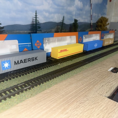 Roco container wagen - 4x, 40