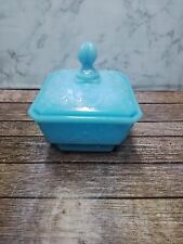 Opaline Pressglas DECKELDOSE VALLERYSTHAL? Baccarat? Frankreich um 1900