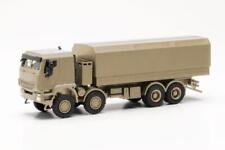 Herpa LKW Iveco Trakker gesch. 8x8 Pritsche/Plane Bundeswehr sandbeige 746984