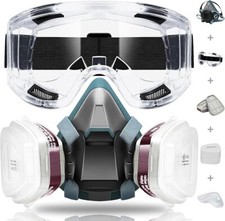 Staubmaske Gasmaske Lackiermaske Atemschutz Vollmasken  Staubfilter mit Filter