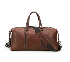 Herren Groß Leder Reise Duffel Wochenende Fitness Übernacht Tasche Gepäcktasche