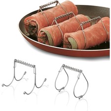 Rouladenklammern rostfrei, Edelstahl, 10 Stück, Küchenzubehör, Wiederverwendb...