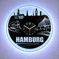 Vinyl Wanduhr - Schallplatte -