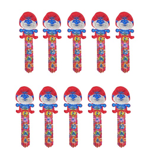 10x folienballon schlümpfe - 10x,