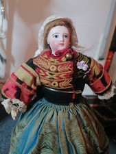 Antike französische Porzellankopfpuppe FG 2, Francois Gaultier. 30 Cm