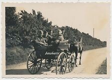 Foto Wehrmacht Pferdegespann