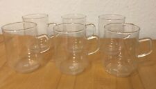 6x Jenaer Glas Schott Mainz Teeglas Gläser Teegläser seltene Form SEHR GUT