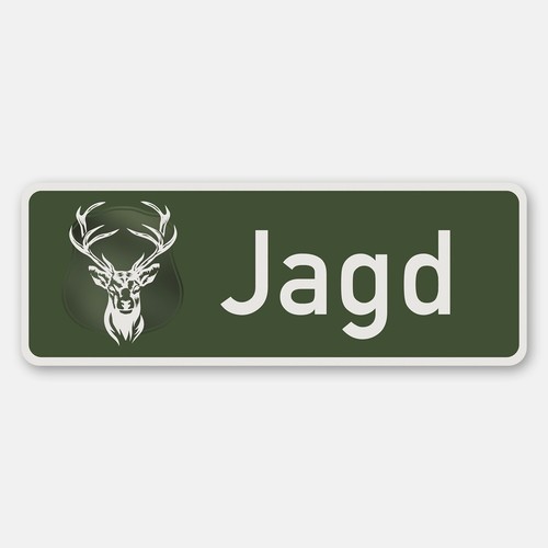 Jagd magnetschild fürs auto - magnetschild,