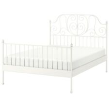 ikea bett 160x200 LEIRVIK Bettgestell, weiß Ohne Matratze