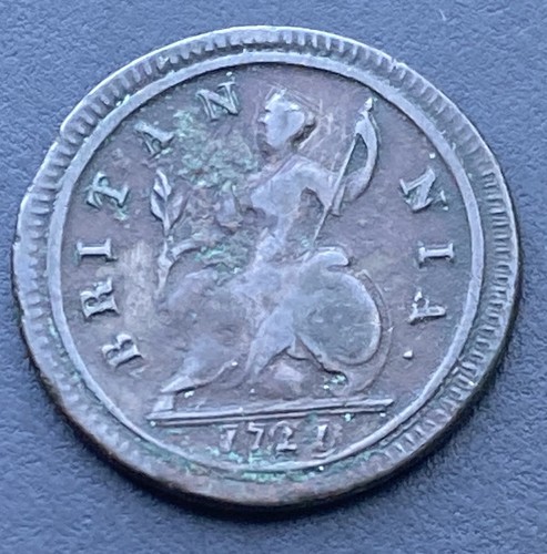 1721 half penny georg münze - penny,