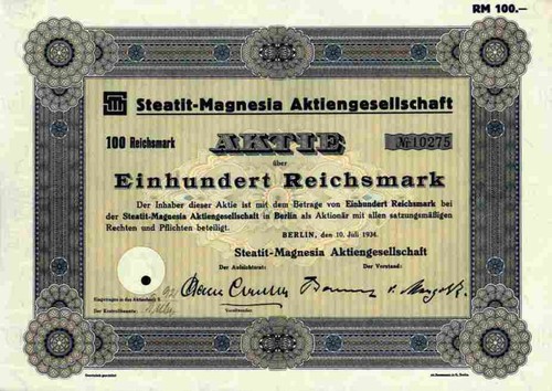 Steatit magnesia 1934 - steatit,