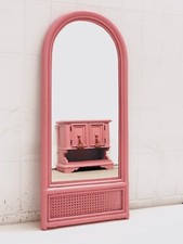 Vintage Spiegel Pink Dopamin-Stil, Boho, Pop Art Design Hollywood Regency 110x45