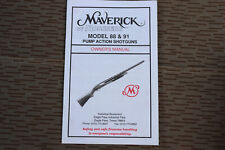 Maverick Modell 88 & 91 Pump Gun Gebrauchsanweisung Bedienungsanleitung