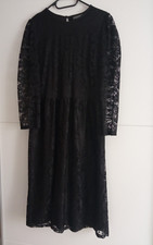 Schwarzes Spitzen Kleid Hochzeit Party Abendkleid Gr. 38 °°°NEUwertig°°°