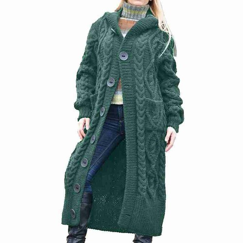 Damen mantel lang strickjacke - damen,