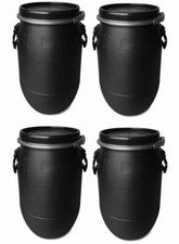 4 Stück 30 Liter Deckelfass
