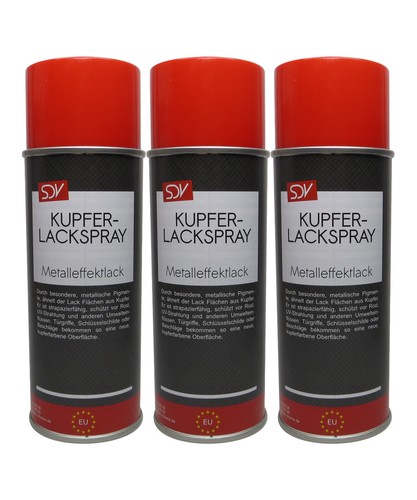 Kupferlack spray abriebfest - 3x,