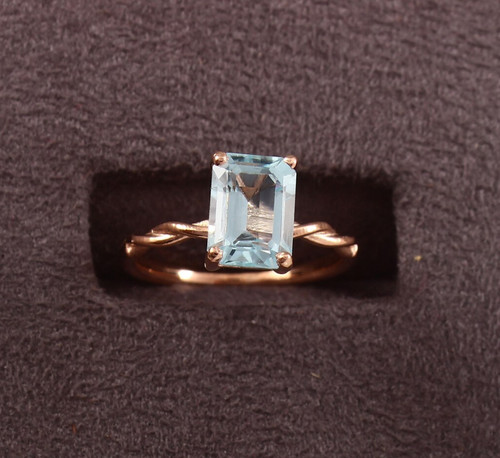 Echter aquamarin gedrehter - aquamarin,