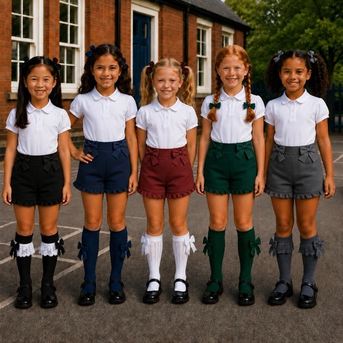 Mädchen schulshorts mit - mädchen,