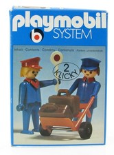 PLAYMOBIL 3166 Eisenbahn Schaffner Exklusiv Set in OVP 1976 KLICKY für Bahnhof