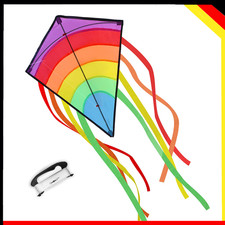 Drachen Bunt Delta Flugdrachenfliegen Lenkdrachen inkl. 80m Drachenschnur