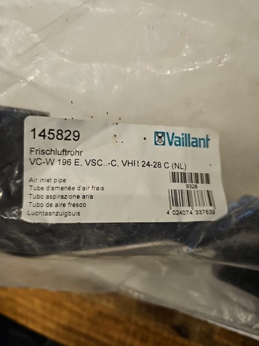 Vaillant 145829 frischluftrohr - vaillant,