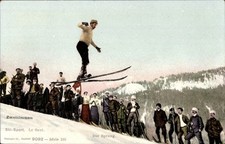 Ak Ski Sport, le Saut, der Sprung, Skispringer, Zuschauer - 4417808