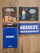 4x Absolut Vodka Booklet für