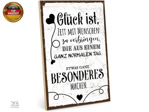 Typestoff holzschild mit - holzschild,