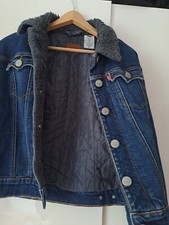 LEVIS,Damen Jeansjacke mit Fellkragen,Gr.M