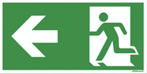 Fluchtweg notausgang schild - fluchtweg,
