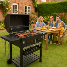 Outdoor XXL Smoker Grill Holzkohle Tragbar BBQ Grill Haus Garten