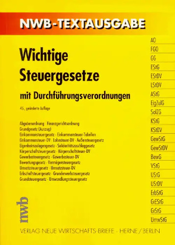 Wichtige steuergesetze mit - steuergesetze.,